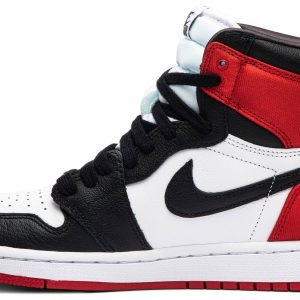 AIR JORDAN 1 RETRO HIGH SATIN BLACK TOE