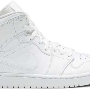 AIR JORDAN 1 MID TRIPLE WHITE