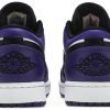 ⁦AIR JORDAN 1 LOW COURT PURPLE WHITE⁩ – תמונה ⁦4⁩