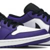 ⁦AIR JORDAN 1 LOW COURT PURPLE WHITE⁩ – תמונה ⁦3⁩