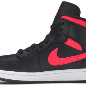 AIR JORDAN 1 MID BLACK SIREN RED