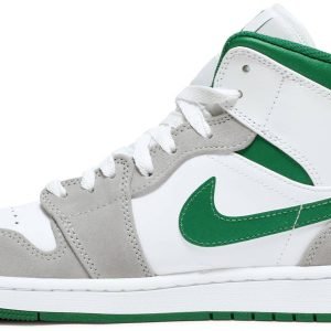 AIR JORDAN 1 MID GREY PINE GREEN
