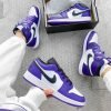 ⁦AIR JORDAN 1 LOW COURT PURPLE WHITE⁩ – תמונה ⁦6⁩