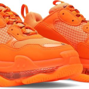 BALENCIAGA TRIPLE S CLEAR SOLE ORANGE‏
