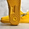⁦Nike AIR FORCE 1 LOW LEMONADE X OFF-WHITE UNIVERSITY GOLD/BLACK/METALLIC SILVER DD1876-700⁩ – תמונה ⁦12⁩