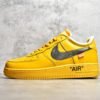 Nike AIR FORCE 1 LOW LEMONADE X OFF-WHITE UNIVERSITY GOLD/BLACK/METALLIC SILVER DD1876-700