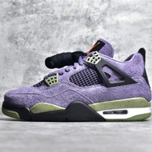 Nike AIR JORDAN 4 RETRO CANYON PURPLE/ANTHRACITE/ALLIGATOR/SAFETY ORANGE AQ9129-500
