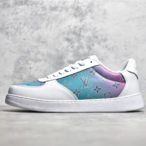 LOUIS VUITTON (LV) LOW RIVOLI SNEAKER WHITE/WHITE/MULTI-COLOR