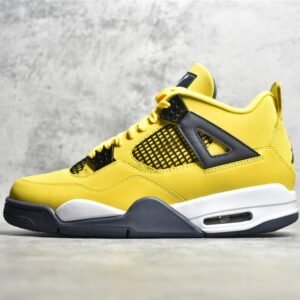 Nike AIR JORDAN 4 RETRO LIGHTNING 2021 TOUR YELLOW/MULTI-COLOR/MULTI-COLOR/DARK BLUE GREY CT8527-700