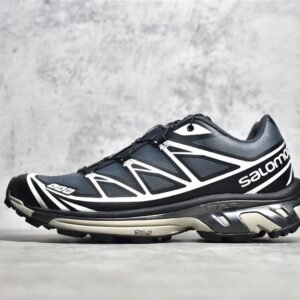 SALOMON XT-6 RUNNING SHOES DARK GREY/WHITE/BLACK