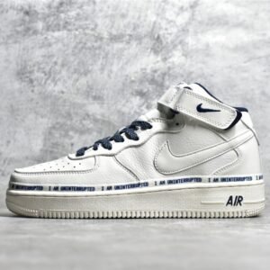 Nike AIR FORCE 1 07 MID MORE THAN X UNINTERRUPTED WHITE/NAVY BLUE/WHITE NU8802-303