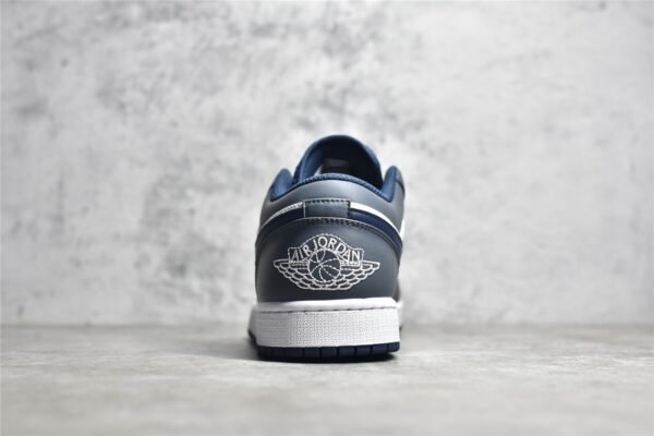 ⁦Nike AIR JORDAN 1 LOW ASHEN SLATE/MYSTIC NAVY/WHITE 553558-414⁩ – תמונה ⁦5⁩
