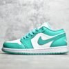 Nike AIR JORDAN 1 LOW WHITE/WHITE/NEW EMERALD DC0774-132