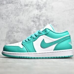 Nike AIR JORDAN 1 LOW WHITE/WHITE/NEW EMERALD DC0774-132