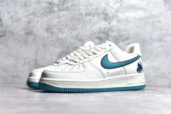 ⁦Nike AIR FORCE 1 LOW 07 BEIGE/GREEN/BEIGE KK1256-659⁩ – תמונה ⁦18⁩