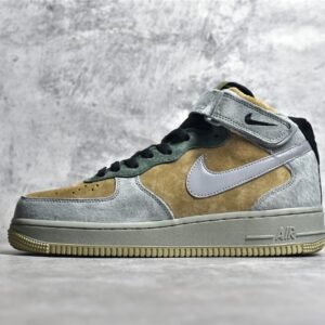 Nike AIR FORCE 1 MID CHRISMAS DARK GREY/DARK GREEN-BLACK CQ5059-118