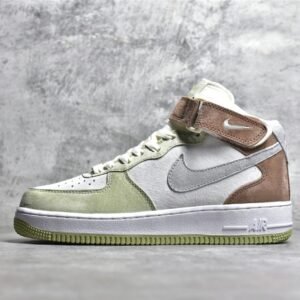 Nike AIR FORCE 1 MID 07 GRASS GREEN/LIGHT GRAY/LIGHT BROWN-BEIGE AL6896-558