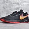 ⁦Nike LEBRON 20 TRINITY BLACK/BLACK/UNIVERSITY RED/UNIVERSITY GOLD/LIGHT SMOKE GREY DJ5423-001⁩ – תמונה ⁦18⁩