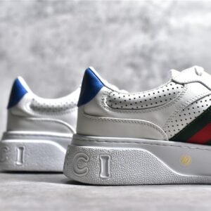 GUCCI SCREENER GG SNEAKER WHITE/DARK GREEN/RED-BLUE