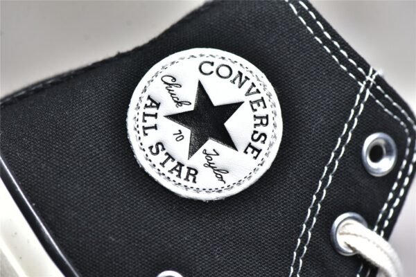 ⁦CONVERSE CHUCK TAYLOR ALL-STAR 70S TREK HIGH BLACK/BLACK/EGRET 171015C⁩ – תמונה ⁦7⁩