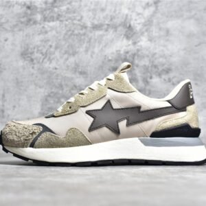 BAPE ROAD STA EXPRESS RETRO RUNNING SHOES BEIGE/LIGHT KHAKI/DARK BROWN
