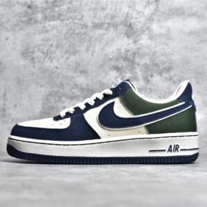 Nike AIR FORCE 1 LOW 07 WHITE/NAVY BLUE/DARK GREEN 315122-661
