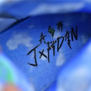 Nike AIR JORDAN 2 RETRO X J. BALVIN CELESTINE BLUE/WHITE/MULTI-COLOR DQ7691-419
