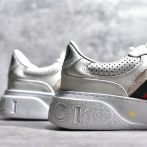GUCCI SCREENER GG SNEAKER WHITE/DARK GREEN/RED