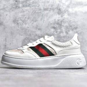 GUCCI SCREENER GG SNEAKER WHITE/DARK GREEN/RED