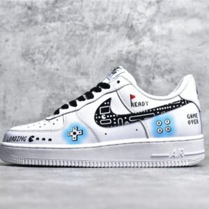 Nike AIR FORCE 1 LOW 07 PS5 WHITE/BLACK/LIGHT BLUE CW2288-228