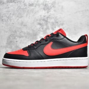 Nike COURT BOROUGH LOW 2 GS BRED BLACK/UNIVERSITY RED/WHITE BQ5448-007