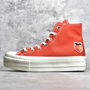 CONVERSE CHUCK TAYLOR ALL STAR LIFT PLATFORM HIGH PEACHES MANTRA ORANGE/EGRET/BLACK A03175C