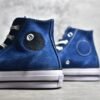 ⁦CONVERSE X STUSSY CHUCK TAYLOR ALL-STAR 70S HIGH 8 BALL SARGASSO SEA/WHITE/BLACK A03711C⁩ – תמונה ⁦13⁩