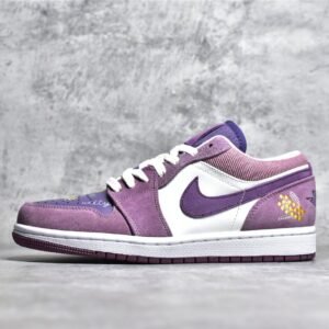 Nike AIR JORDAN 1 LOW INTERNATIONAL WOMEN'S DAY AMETHYST WAVE/CANYON PURPLE/OLIVE AURA DR8057-500