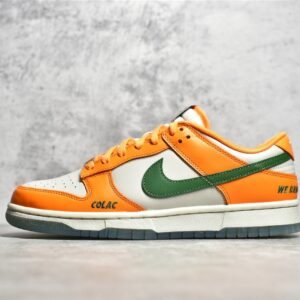 Nike SB DUNK LOW RATTLERS X FLORIDA A&M UNIVERSITY ORANGE HORIZON/FORTRESS GREEN/SAIL DR6188-800