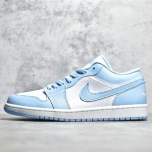 Nike AIR JORDAN 1 LOW WHITE/WHITE/ICE BLUE DC0774-141