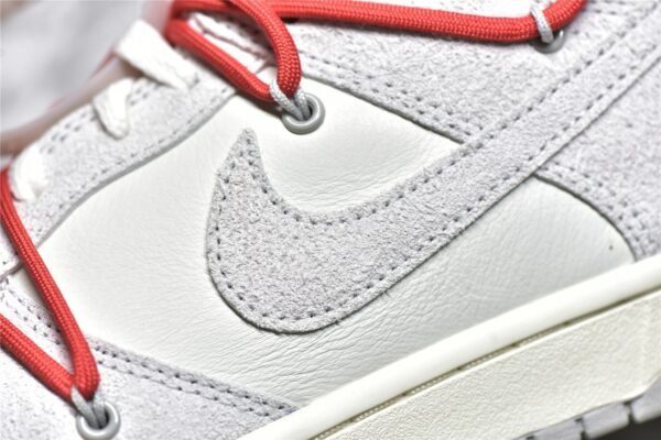 ⁦Nike OFF-WHITE X SB DUNK LOW LOT 33 OF 50 SAIL/NEUTRAL GREY/CHILE RED DJ0950-118⁩ – תמונה ⁦9⁩