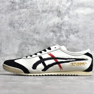 ASICS ONITSUKA TIGER JAPAN MEXICO DELUXE WHITE/WHITE/BLACK-RED 1181A119-100