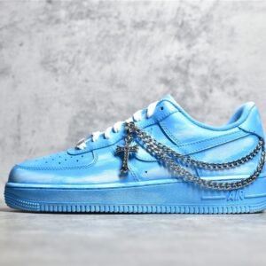 Nike AIR FORCE 1 LOW 07 CHAIN BLUE/WHITE/SILVER CW2288-111