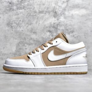 Nike AIR JORDAN 1 LOW WHITE/WHITE/HEMP/GUM YELLOW DN6999-100