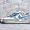 ⁦Nike AIR FORCE 1 LOW GREY/LAKE BLUE ZB2121-666⁩ – תמונה ⁦18⁩