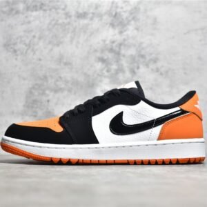 Nike AIR JORDAN 1 LOW GOLF SHATTERED BACKBOARD ORANGE/BLACK/WHITE DD9315-800
