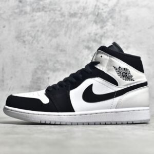 Nike AIR JORDAN 1 MID SE DIAMOND WHITE/BLACK/MULTI-COLOR DH6933-100