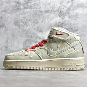 Nike AIR FORCE 1 MID X LEVI'S DENIM BLUE/RED/BEIGE 651122-215