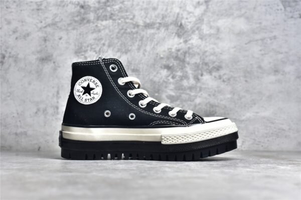 ⁦CONVERSE CHUCK TAYLOR ALL-STAR 70S TREK HIGH BLACK/BLACK/EGRET 171015C⁩ – תמונה ⁦17⁩