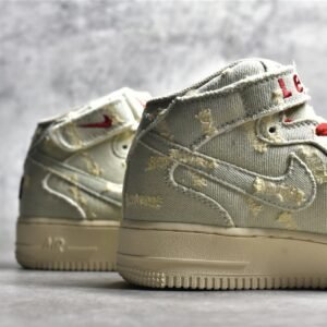 Nike AIR FORCE 1 MID X LEVI'S DENIM BLUE/RED/BEIGE 651122-215