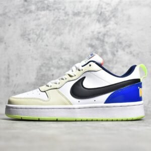 Nike COURT BOROUGH LOW 2 SE GS PLAYER ONE WHITE/BLACK/WHITE/LASER ORANGE FB1394-101