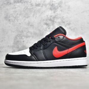 Nike AIR JORDAN 1 LOW WHITE TOE BLACK/FIRE RED/WHITE 553558-063