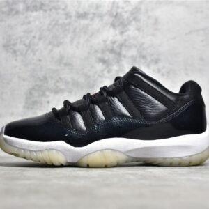 Nike AIR JORDAN 11 RETRO LOW BLACK/GYM RED/WHITE/SAIL 72-10 AV2187-001