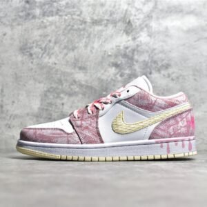 Nike AIR JORDAN 1 LOW GS STRAWBERRY ICE CREAM ARCTIC PUNCH/PALE VANILLA/WHITE CW7104-601